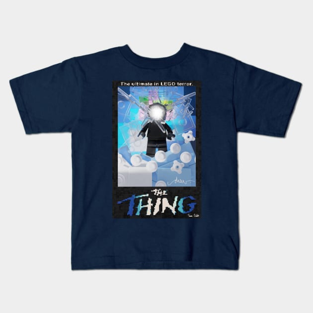 LEGO The Thing 1982 Poster Kids T-Shirt by schultzstudio